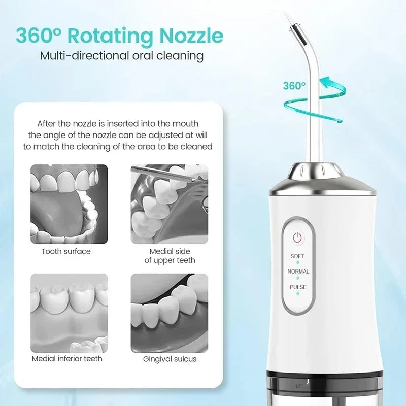 Powerful Water Oral Waterpick Irrigator Jet Ultrasound Air Ipx7 Waterproof Mouthwash Machines Dental Floss Flosser Irigator