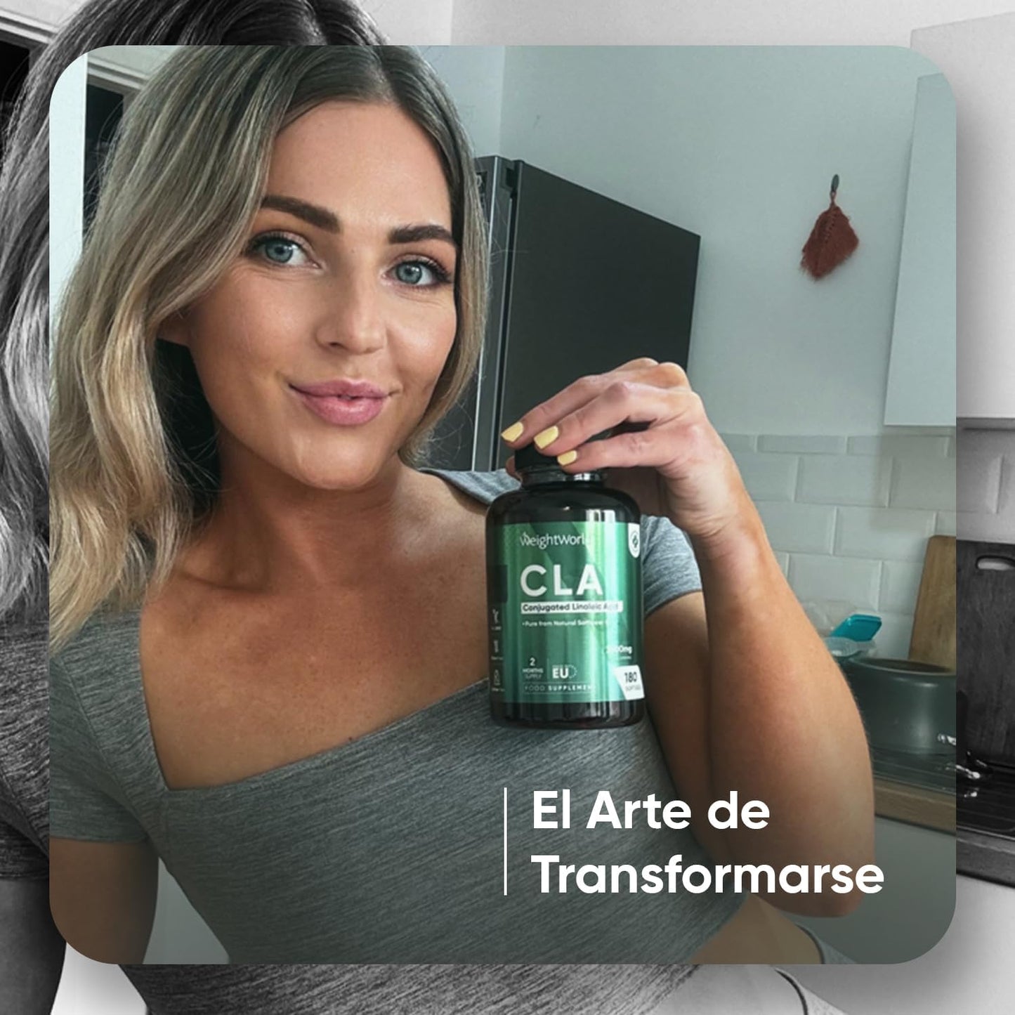 CLA Ácido Linoleico Conjugado 3000Mg 180 Cápsulas - Suplemento Keto De Perlas De Aceite De Cártamo Puro - Fuente Natural De Ácidos Grasos Omega 6 Sin Lactosa, Para 2 Meses