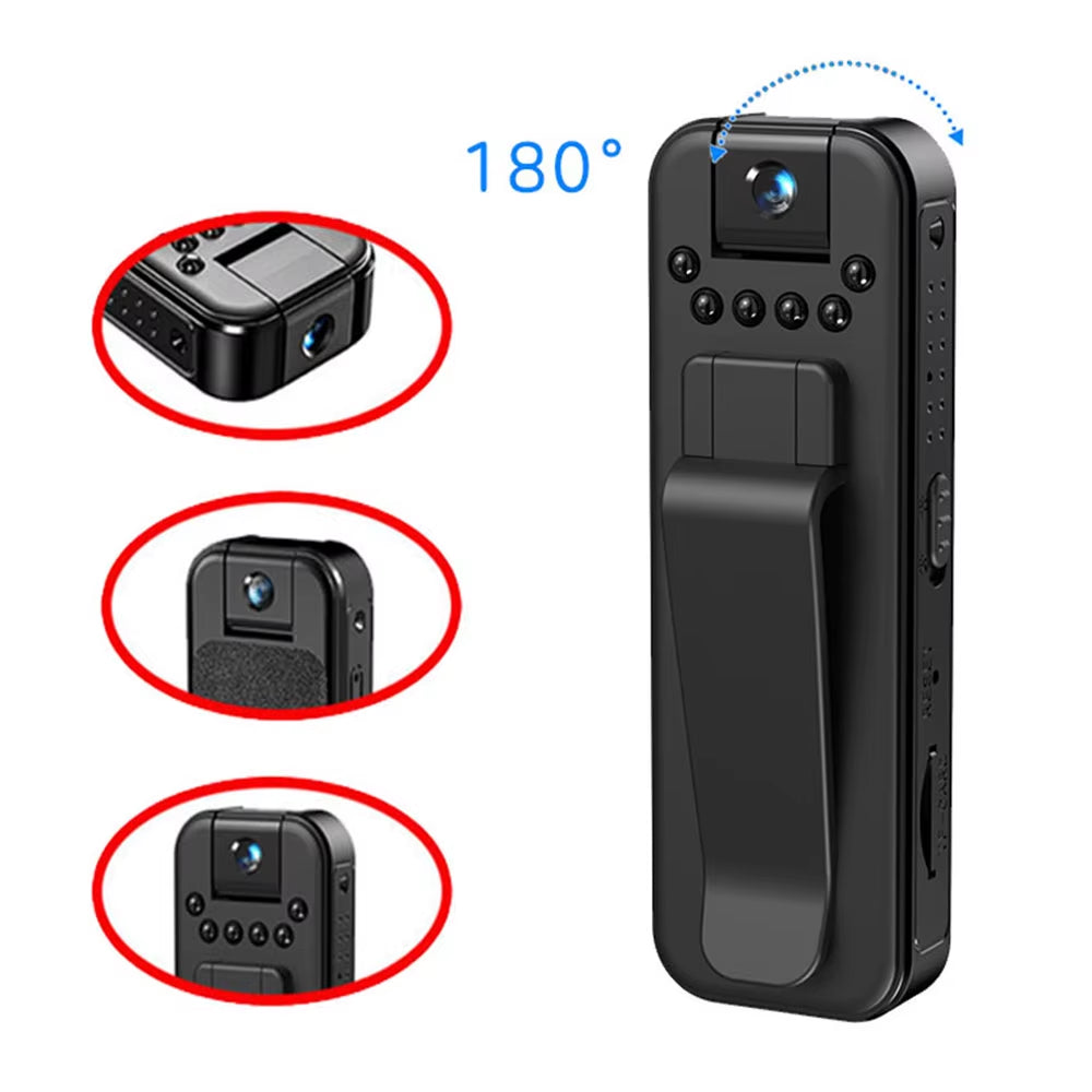 HD 1080P Mini Camera Portable Small Digital Video Recorder Police Bodycam Infrared Night Vision Video Surveillance Camcorder